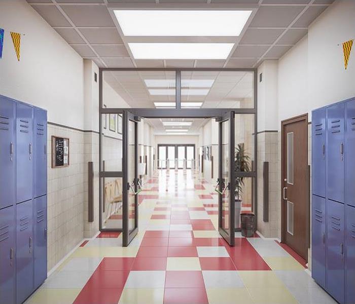 school hallway interior